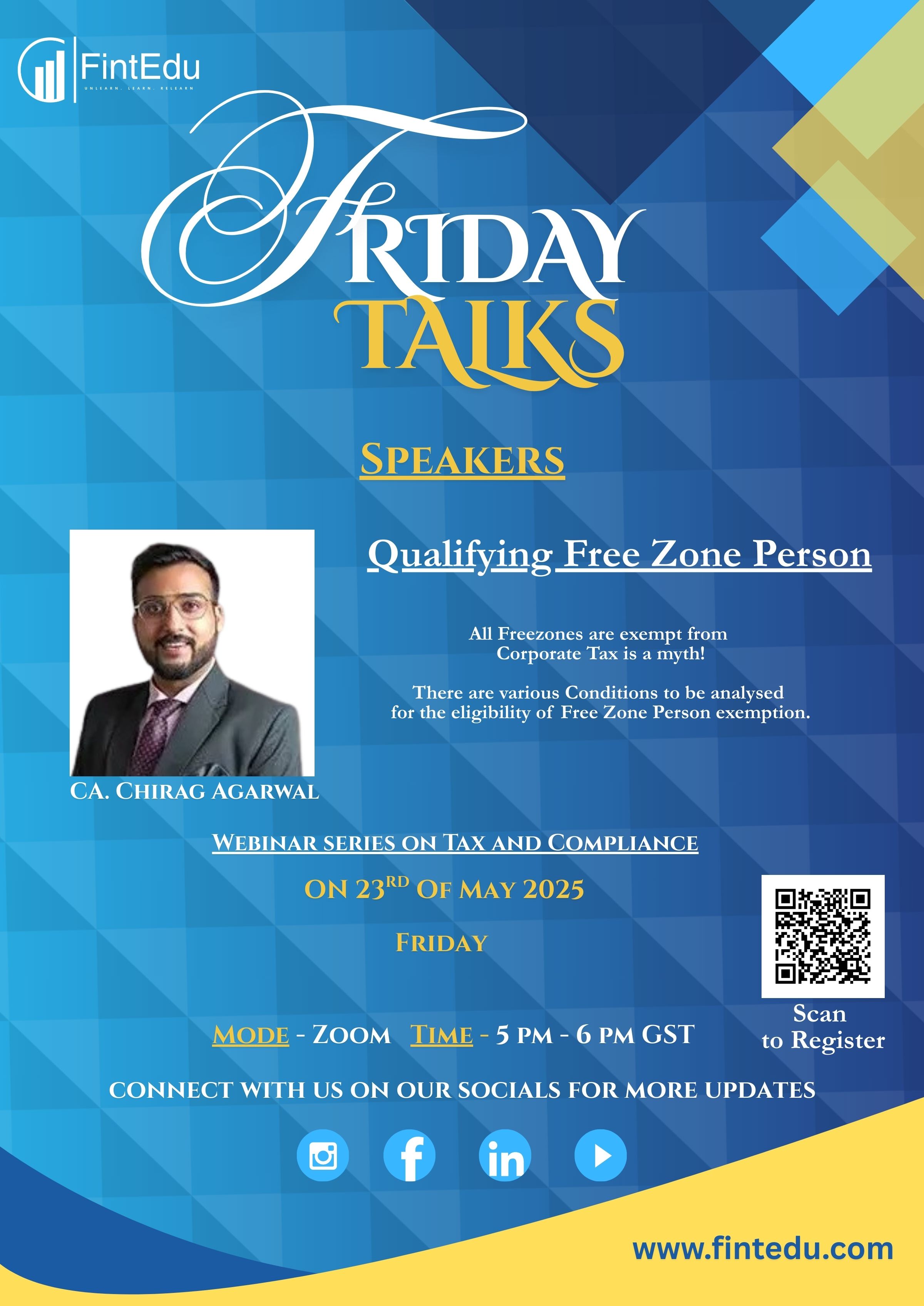 FintEdu Friday Talks - The Webinar series