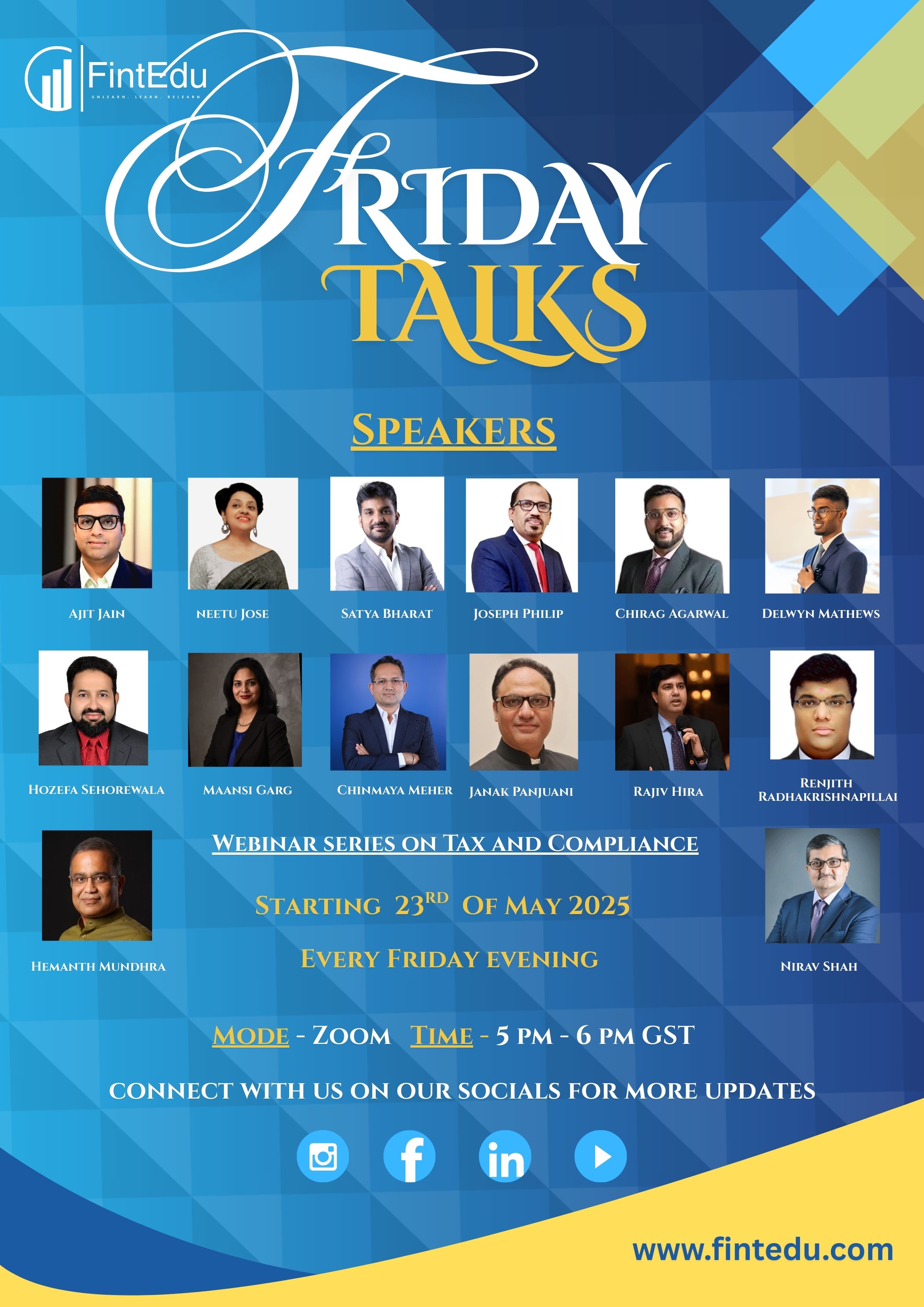 FintEdu Friday Talks - The Webinar series