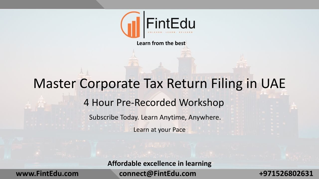 Master Corporate Tax Return Filing in UAE